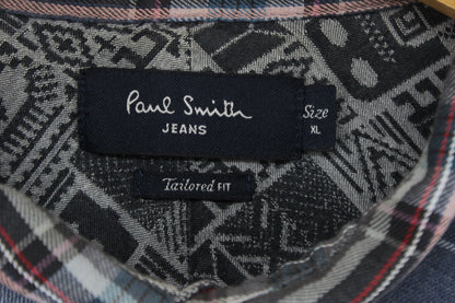 Mens Plaid Shirt Long Sleeve Tailored