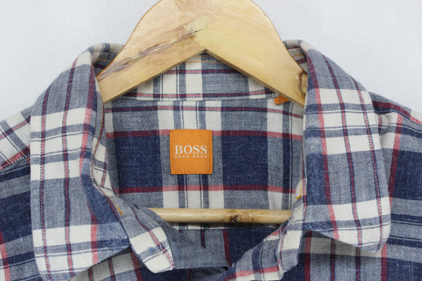 Mens Plaid Shirt Button Up Long Sleeve