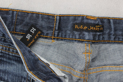 Mens Slim Jim Jeans Zip Fly Denim