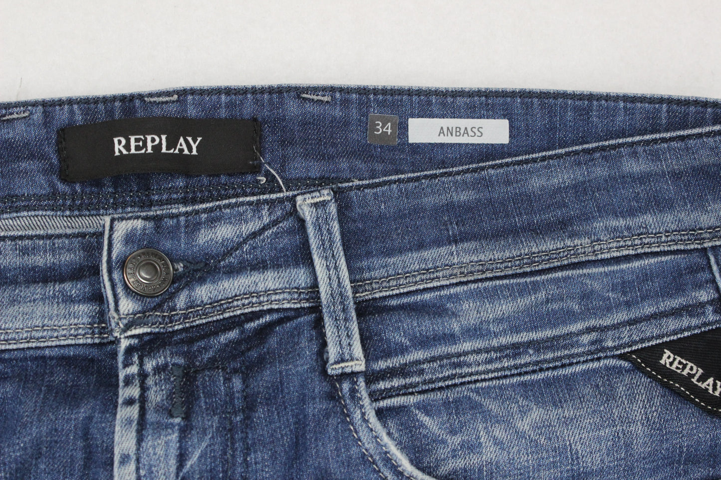 Mens Anbass Jeans Denim Slim