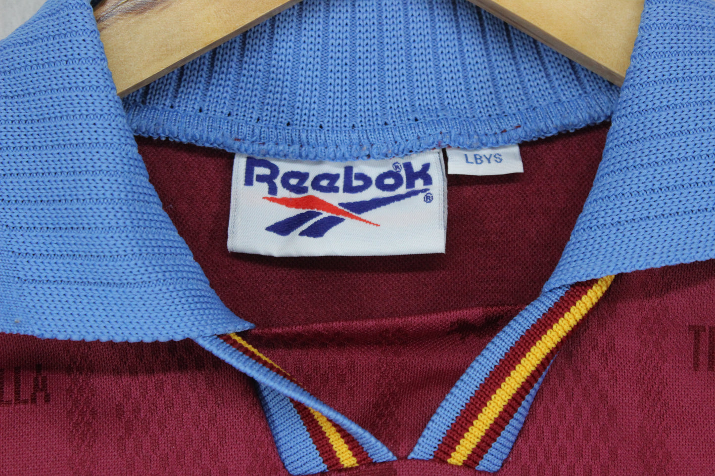 Boys Aston Villa 1995-97 Football Shirt Home Jersey