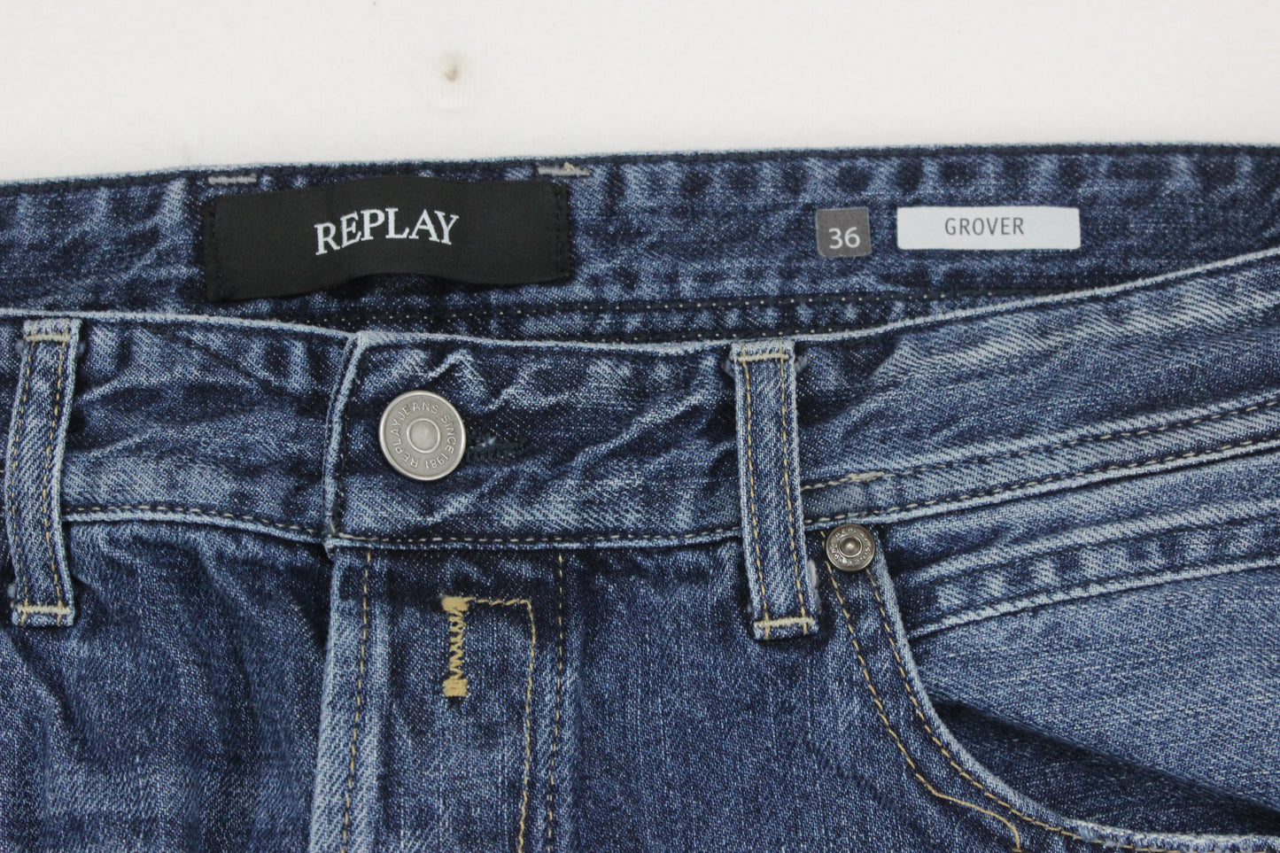 Mens Grover Jeans Denim Regular