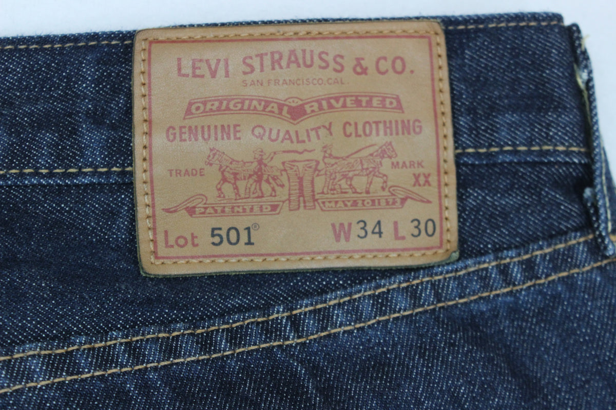 Mens 501 Jeans Classic Fit 100% Cotton Denim