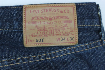 Mens 501 Jeans Classic Fit 100% Cotton Denim