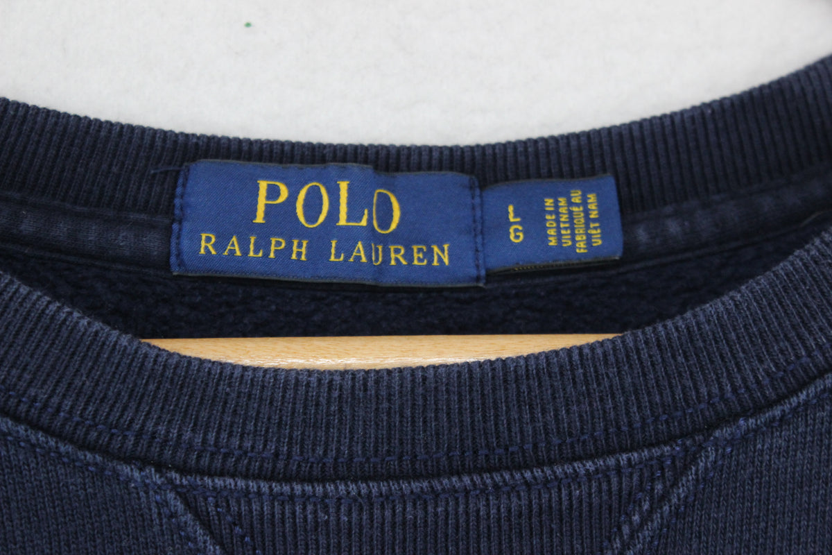 Mens Sweatshirt Embroidered Logo Crew Neck