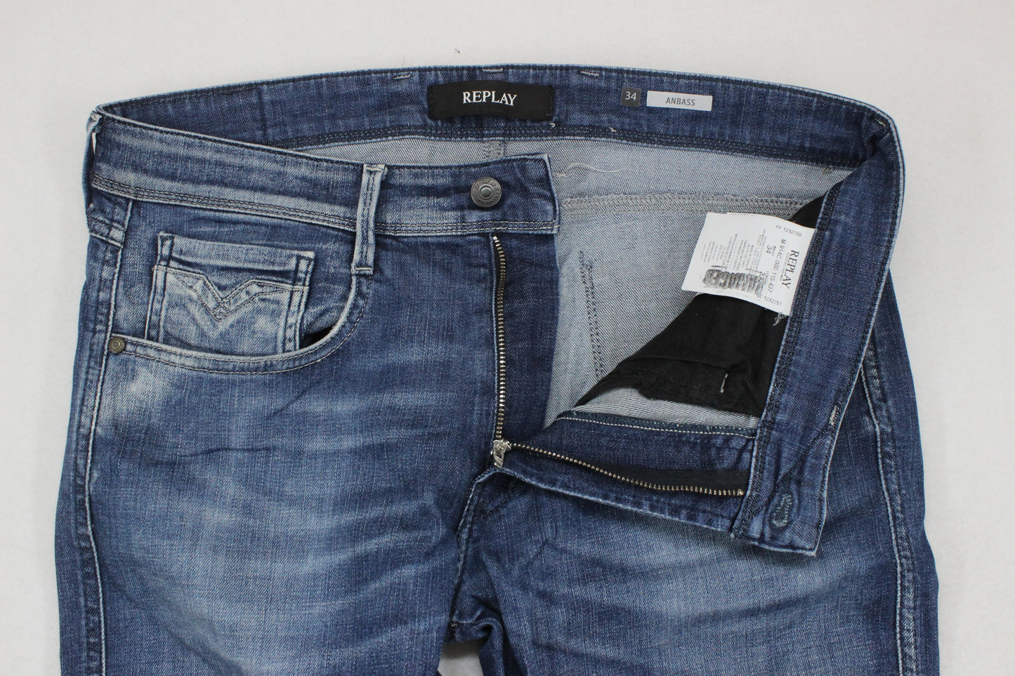 Mens Anbass Jeans Denim Slim