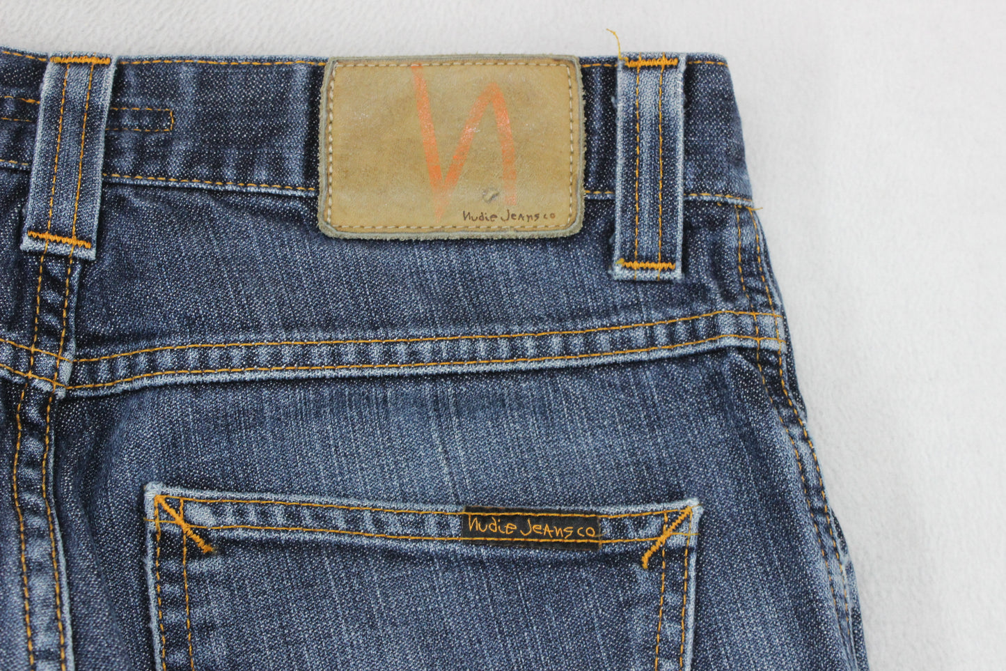 Mens Slim Jim Jeans Zip Fly Denim