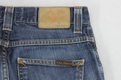 Mens Slim Jim Jeans Zip Fly Denim