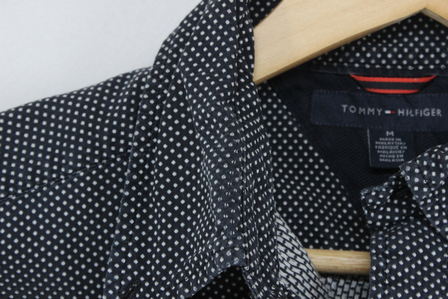 Mens Polka Dot Shirt Button Down Long Sleeve
