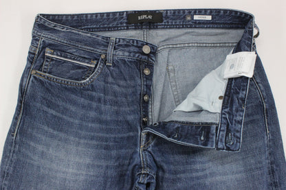 Mens Grover Jeans Denim Regular