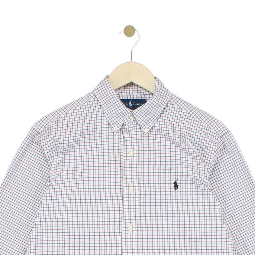 Mens Check Shirt Long Sleeve Classic Fit