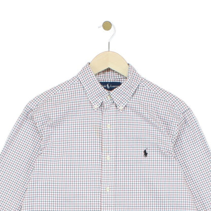 Mens Check Shirt Long Sleeve Classic Fit