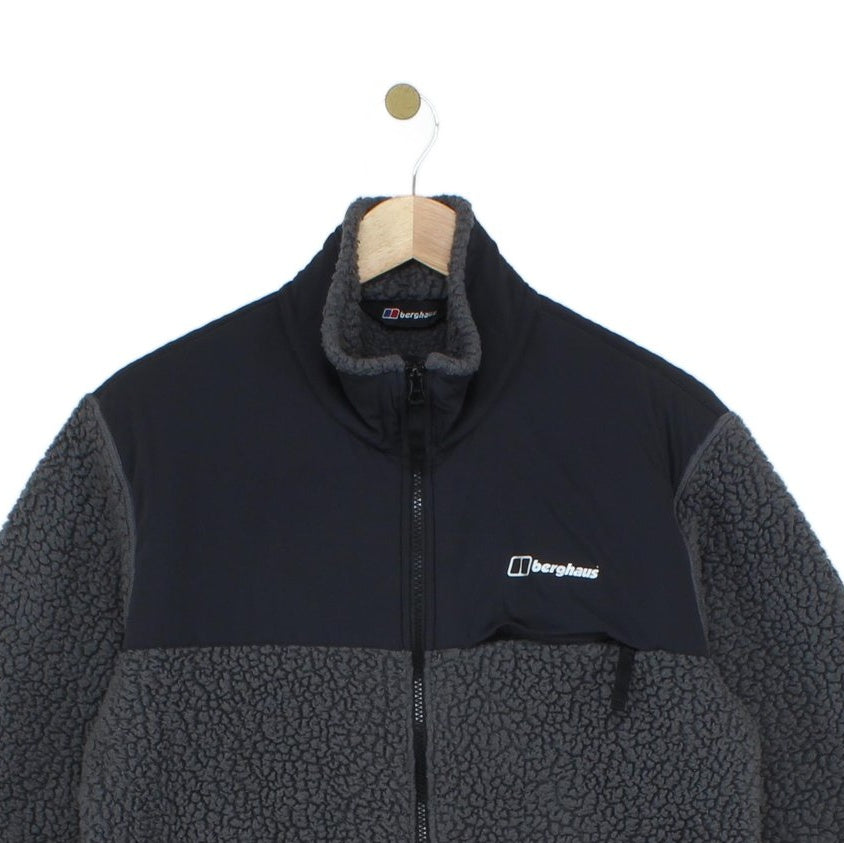 Mens Sherpa Fleece Jacket Full Zip Outdoor