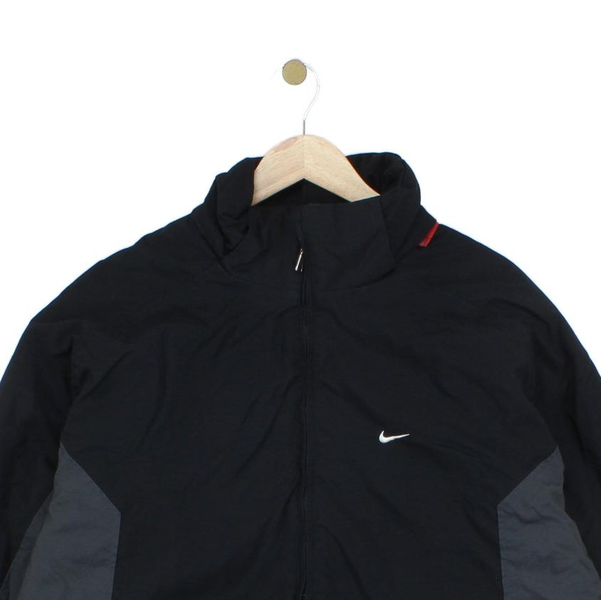 Mens Quilted Jacket Full Zip Two Tone