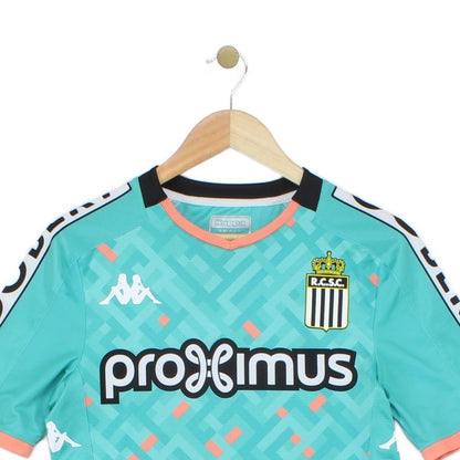 Mens Sporting Charleroi Football Shirt Away Jersey Slim Fit