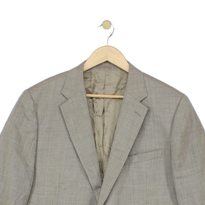 Mens Wool Blazer Formal Tailored Classic