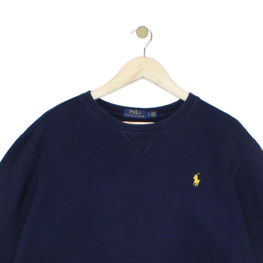 Mens Sweatshirt Embroidered Logo Crew Neck