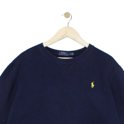 Mens Sweatshirt Embroidered Logo Crew Neck