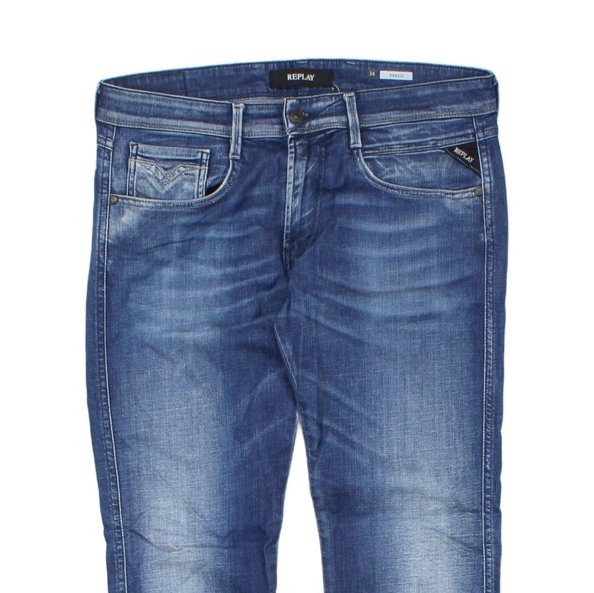 Mens Anbass Jeans Denim Slim