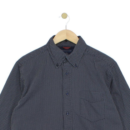 Mens Polka Dot Shirt Button Down Long Sleeve