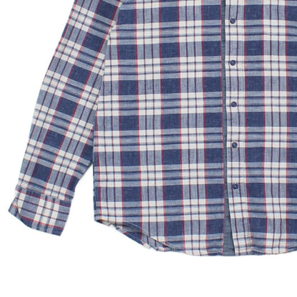 Mens Plaid Shirt Button Up Long Sleeve
