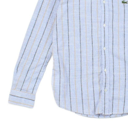 Mens Striped Shirt Slim Fit Button Down