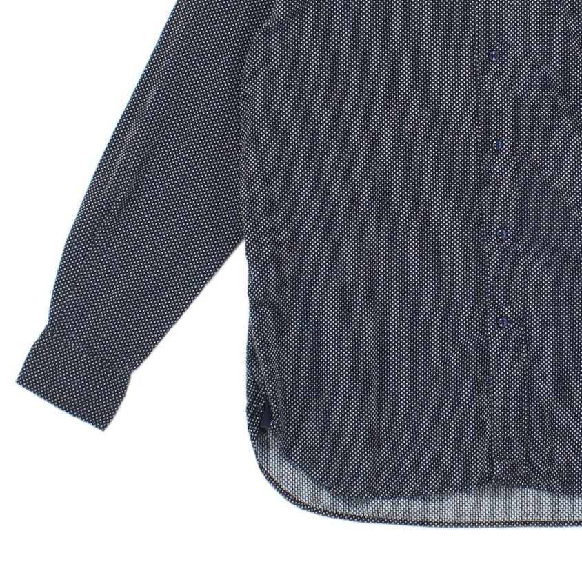Mens Polka Dot Shirt Button Down Long Sleeve