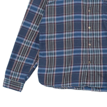 Mens Plaid Shirt Long Sleeve Tailored