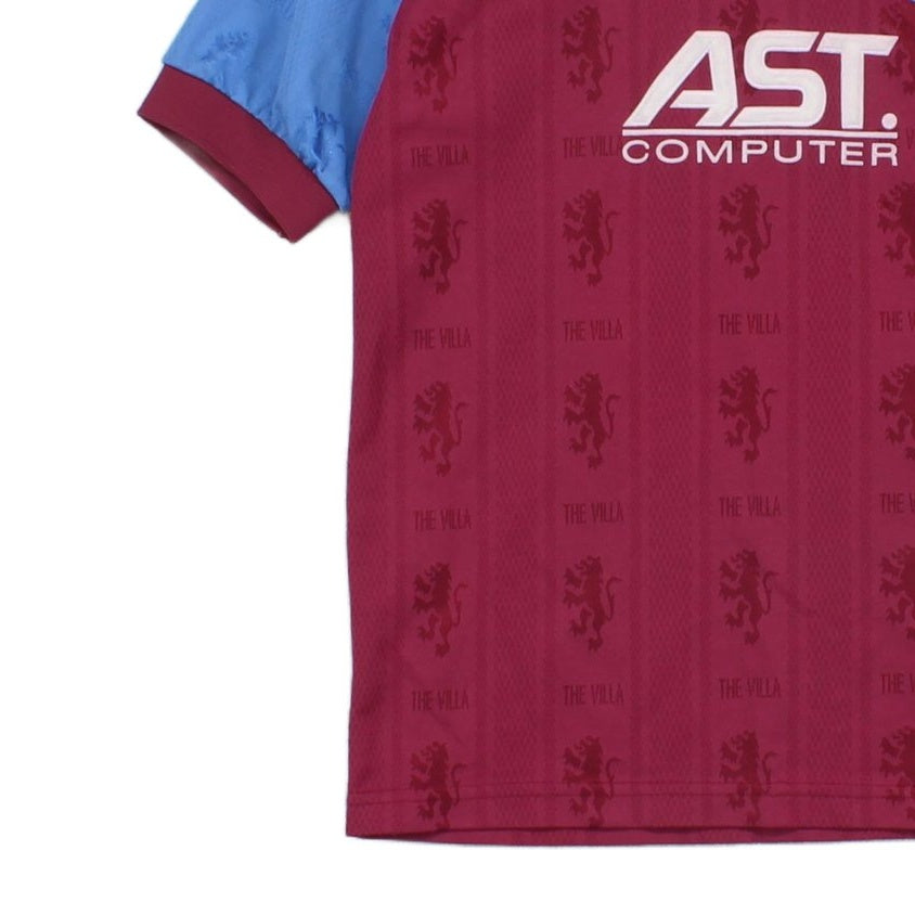 Boys Aston Villa 1995-97 Football Shirt Home Jersey