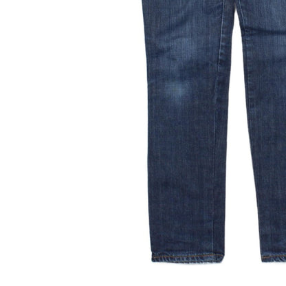 Mens Slim Jim Jeans Zip Fly Denim