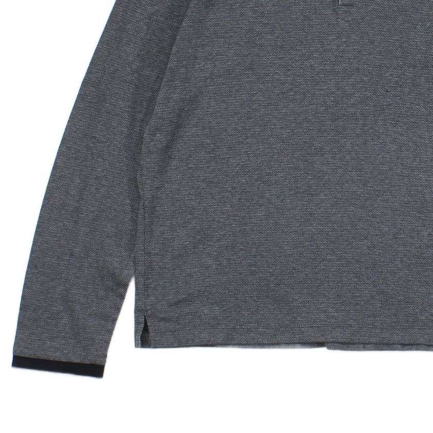 Mens Polo Shirt Stretch Long Sleeve Classic