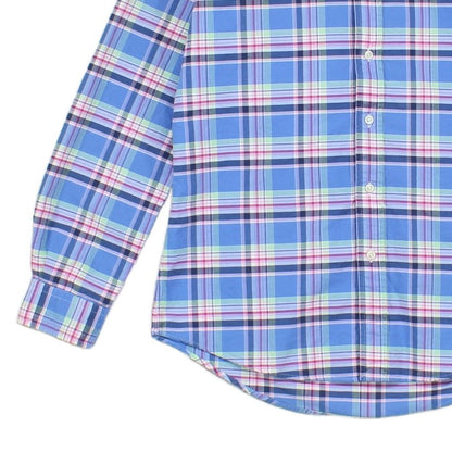 Mens Plaid Shirt Custom Fit Button Down Classic