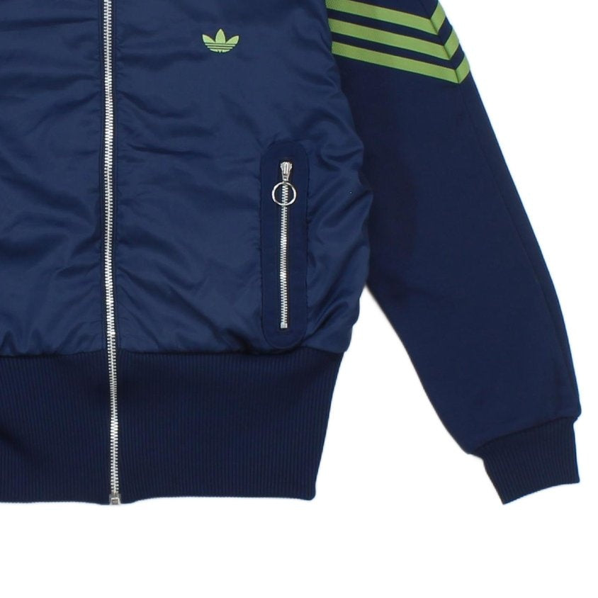 Womens Track Jacket Retro Sport Zip Stripes
