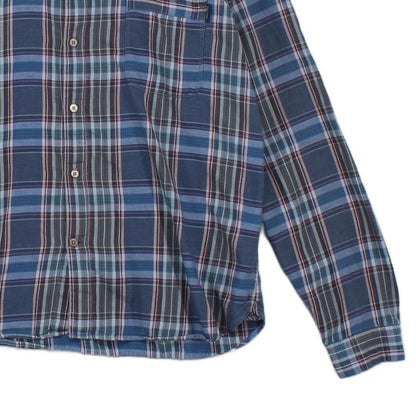 Mens Plaid Shirt Long Sleeve Tailored