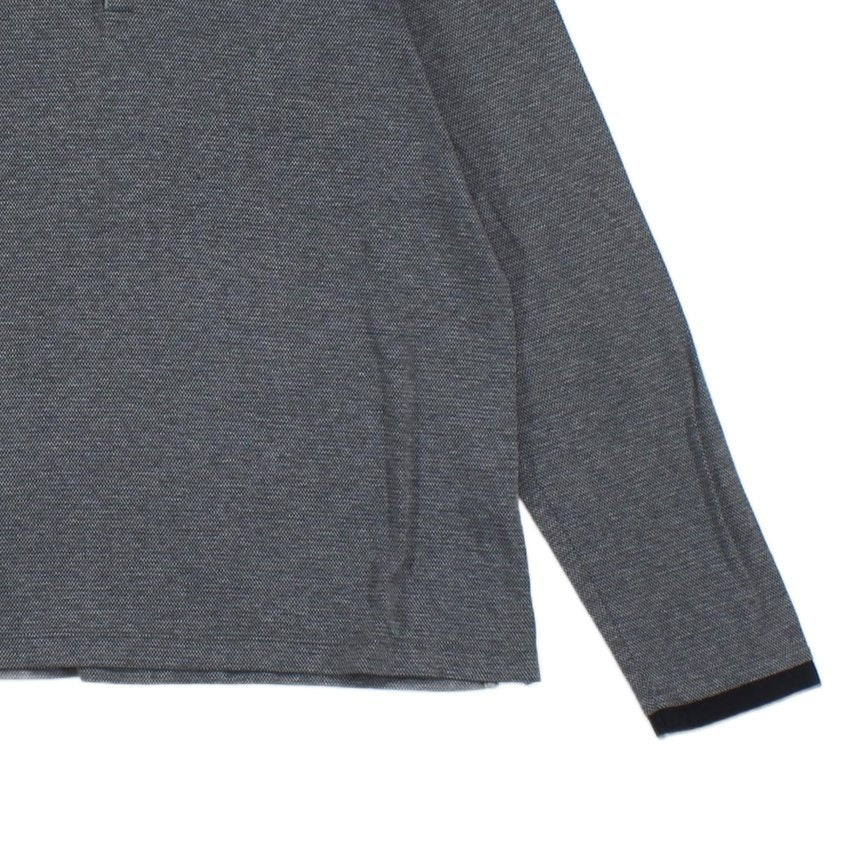 Mens Polo Shirt Stretch Long Sleeve Classic