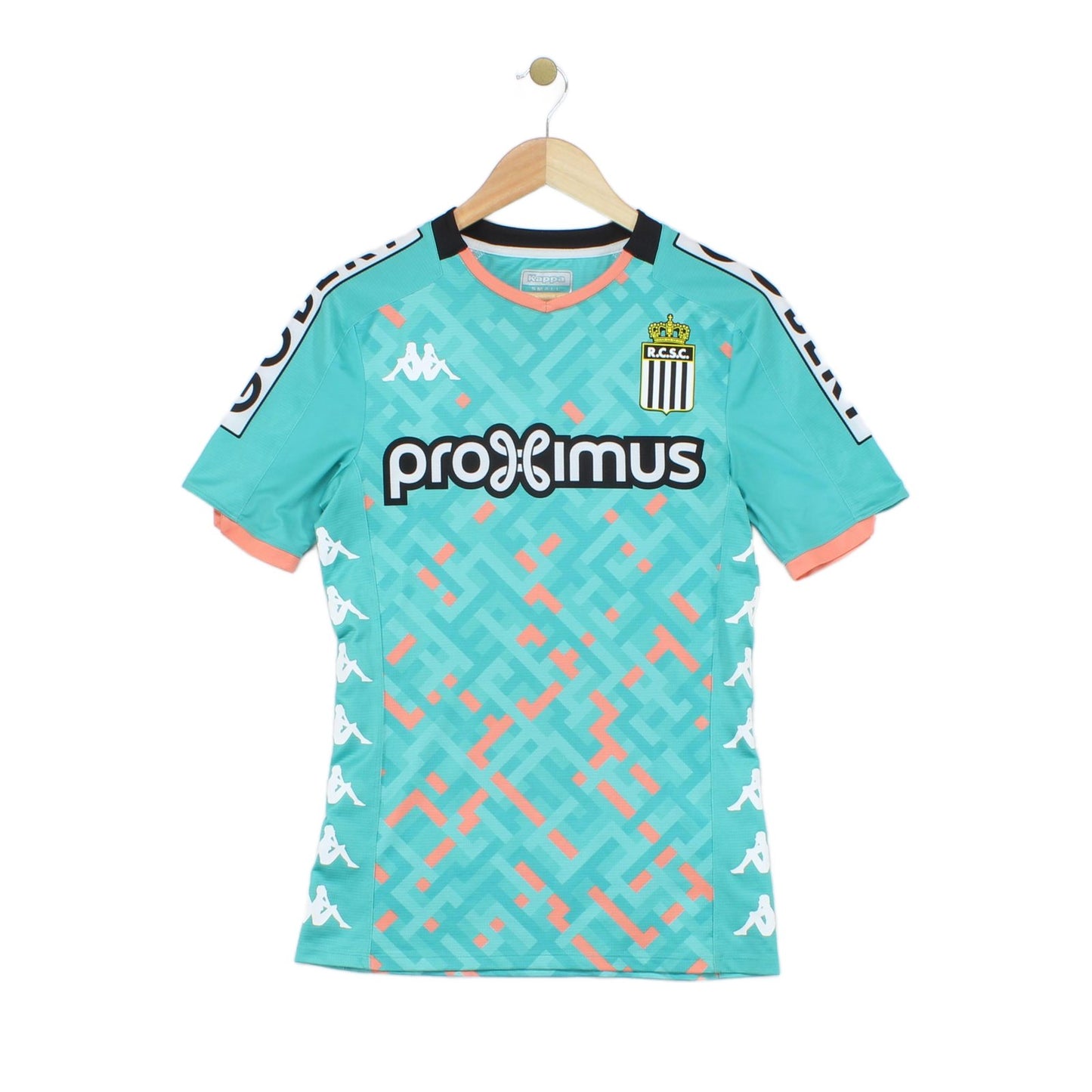 Mens Sporting Charleroi Football Shirt Away Jersey Slim Fit