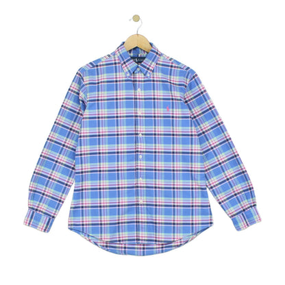 Mens Plaid Shirt Custom Fit Button Down Classic