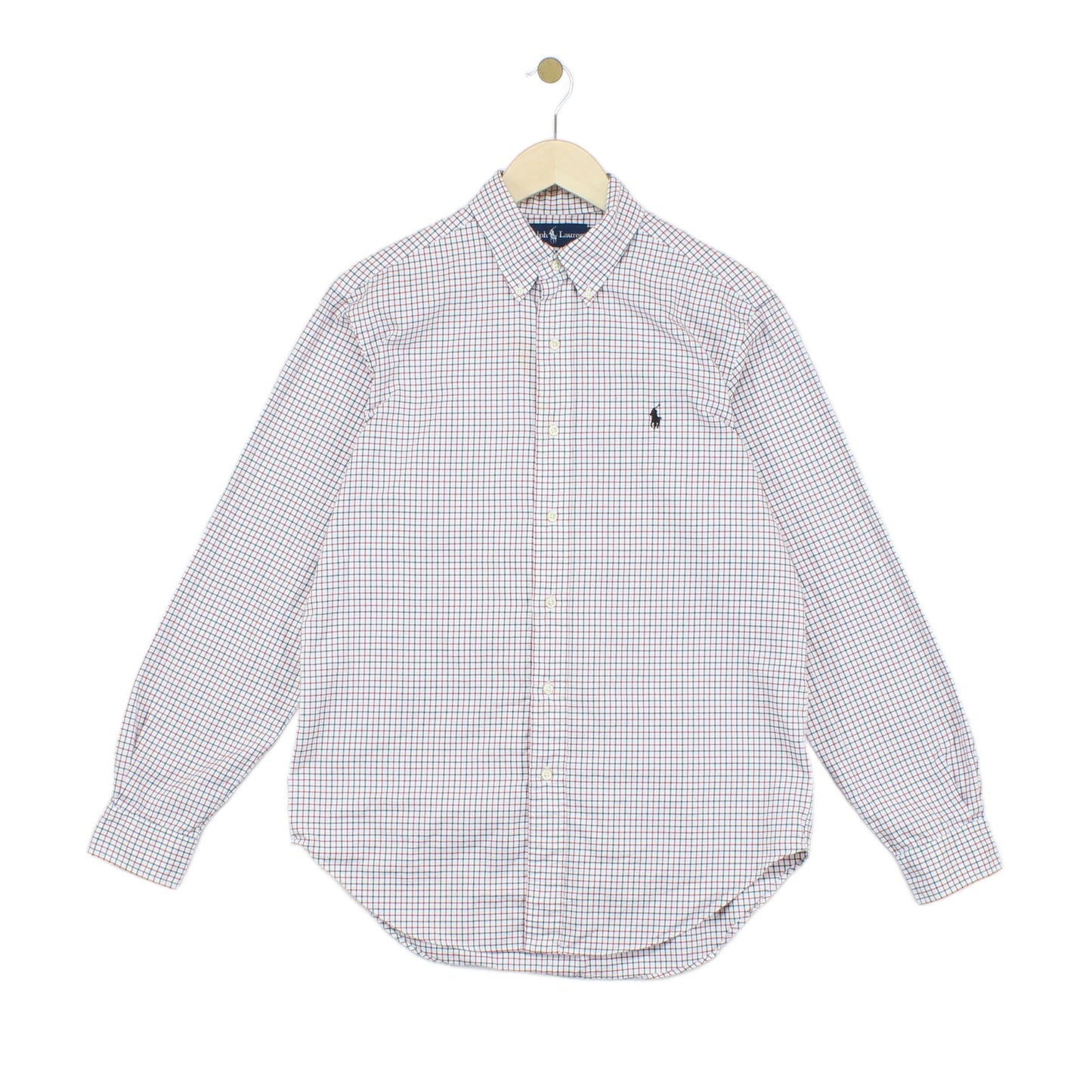 Mens Check Shirt Long Sleeve Classic Fit