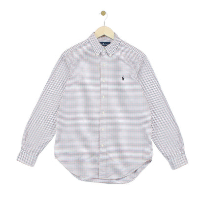 Mens Check Shirt Long Sleeve Classic Fit