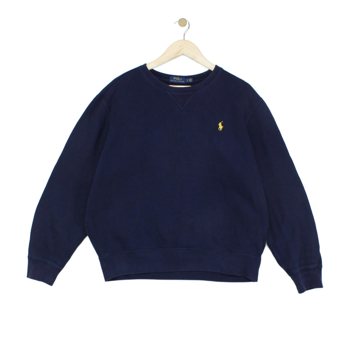 Mens Sweatshirt Embroidered Logo Crew Neck