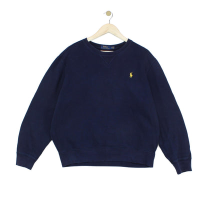 Mens Sweatshirt Embroidered Logo Crew Neck