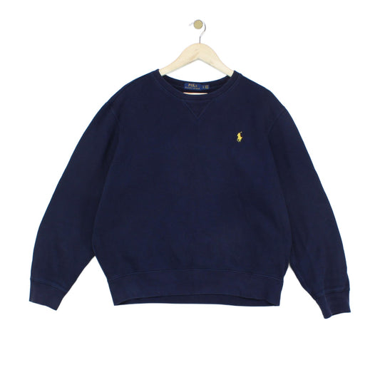 Mens Sweatshirt Embroidered Logo Crew Neck