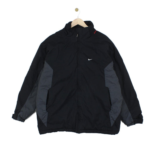 Mens Quilted Jacket Full Zip Two Tone