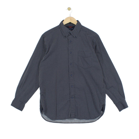 Mens Polka Dot Shirt Button Down Long Sleeve