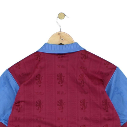 Boys Aston Villa 1995-97 Football Shirt Home Jersey