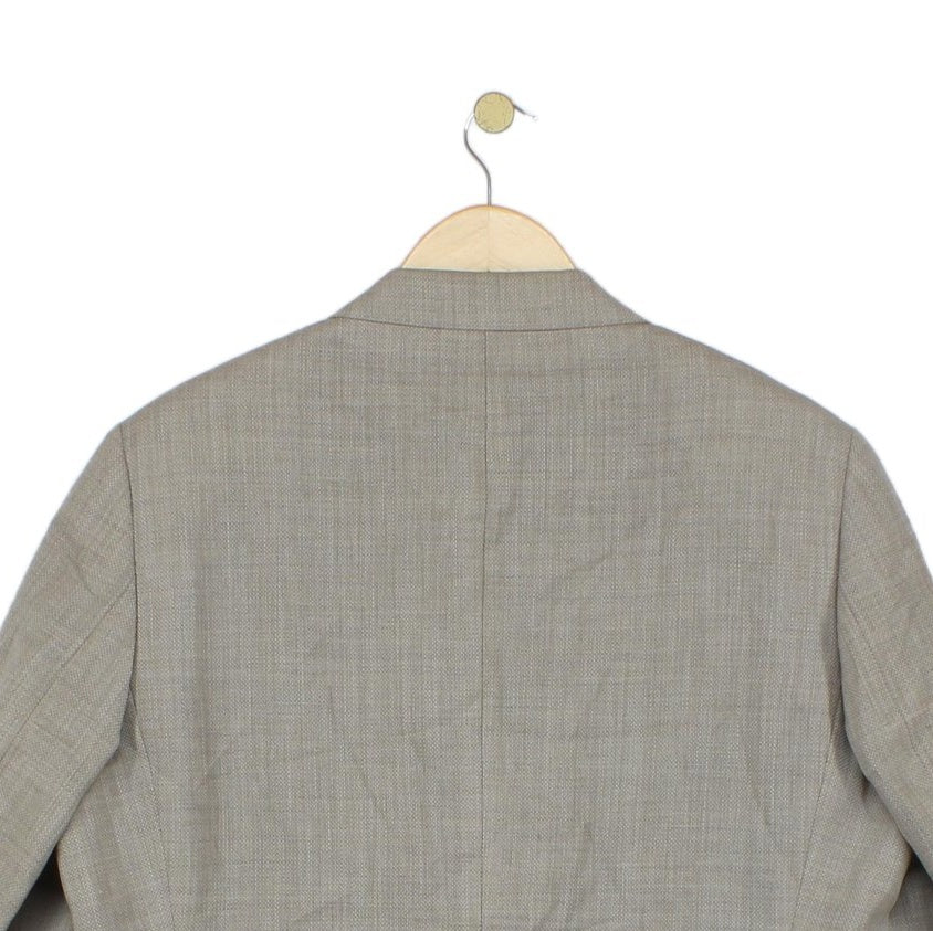 Mens Wool Blazer Formal Tailored Classic