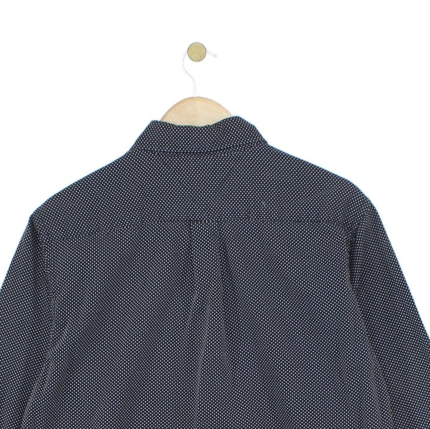 Mens Polka Dot Shirt Button Down Long Sleeve