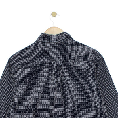 Mens Polka Dot Shirt Button Down Long Sleeve