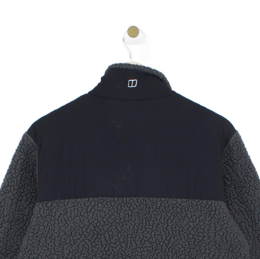Mens Sherpa Fleece Jacket Full Zip Outdoor