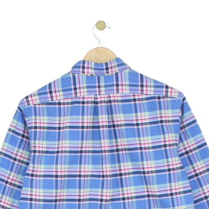 Mens Plaid Shirt Custom Fit Button Down Classic